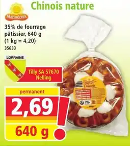 Norma Chinois nature offre