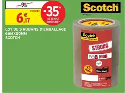 Intermarché Hyper SCOTCH Lot de 3 rubans d'emballage offre