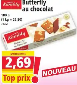 Norma Butterfly au chocolat offre