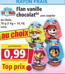 Norma Flan vanille chocolat offre