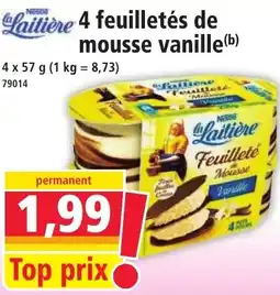Norma 4 feuilletés de mousse vanille offre