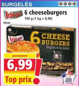 Norma 6 cheeseburgers offre