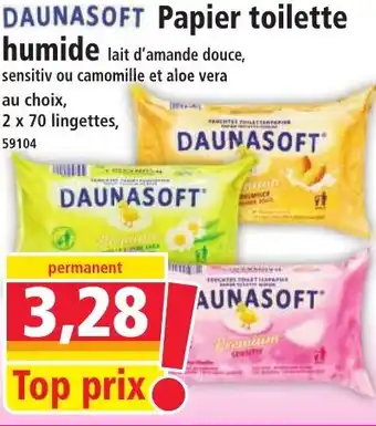 Norma Daunasoft papier toilette humide offre
