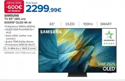 Costco SAMSUNG TV 65" 65S95F OLED 4K offre