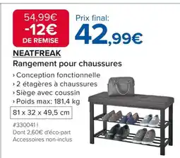 Costco NEATFREAK Rangement pour chaussures offre