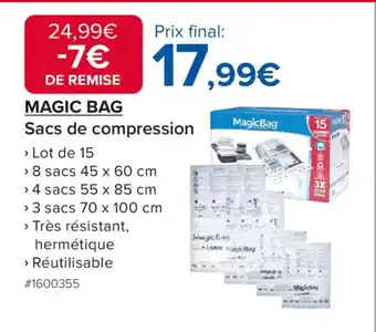 Costco MAGIC BAG Sacs de compression offre