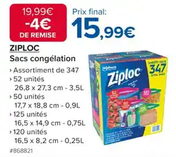 Costco ZIPLOC Sacs congélation offre