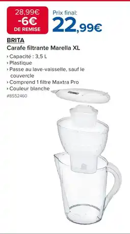 Costco BRITA Carafe filtrante Marella XL offre