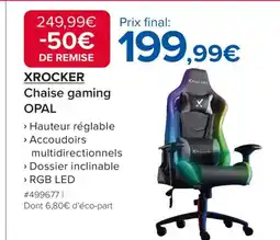 Costco XROCKER Chaise gaming OPAL offre
