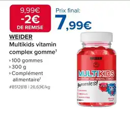 Costco WEIDER Multikids vitamin complex gomme offre