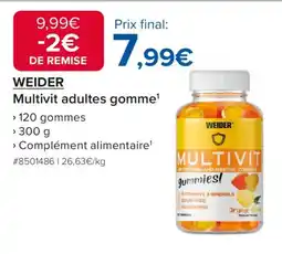Costco WEIDER Multivit adultes gomme offre