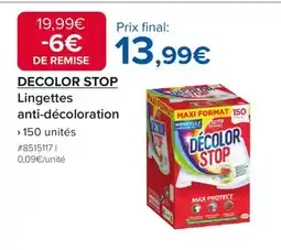 Costco DECOLOR STOP Lingettes anti-décoloration offre