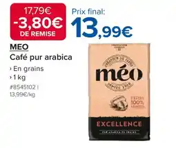 Costco MEO Café pur arabica offre