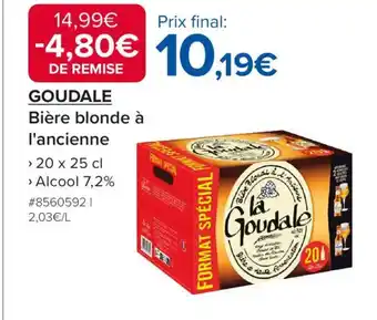 Costco GOUDALE Bière blonde à l'ancienne offre