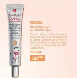 Monoprix ERBORIAN Cc crème clair le tube offre