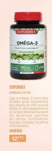 Monoprix SUPERDIET Omega-3 x 110 offre