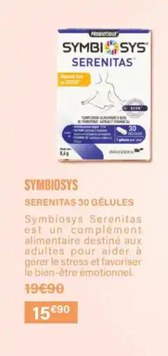 Monoprix SYMBI SYS Serenitas 30 gélules offre