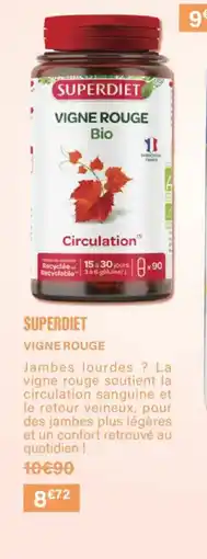 Monoprix SUPERDIET Vigne rouge offre