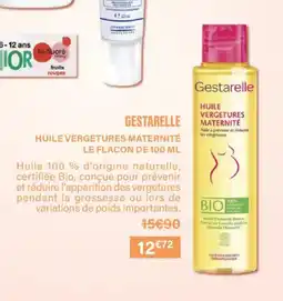 Monoprix GESTARELLE Huile vergetures maternité offre