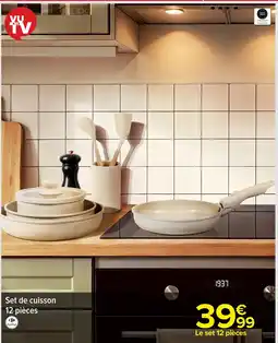 Carrefour Set de cuisson 12 pièces offre