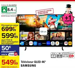 Carrefour SAMSUNG Téléviseur QLED 4K offre
