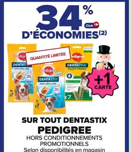 Carrefour PEDIGREE Sur tout dentastix offre