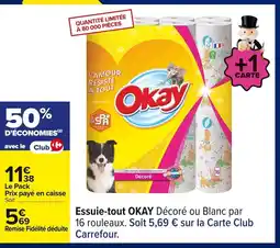 Carrefour OKAY Essuie-tout offre