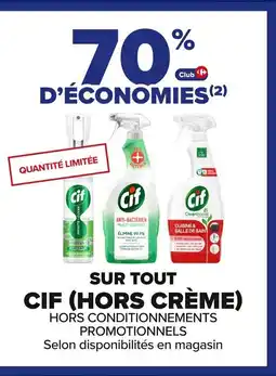 Carrefour CIF Sur tout offre