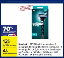 Carrefour GILLETTE Rasoir offre