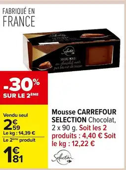 Carrefour CARREFOUR SELECTION Mousse offre