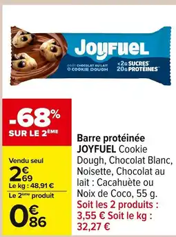 Carrefour JOYFUEL Barre protéinée offre