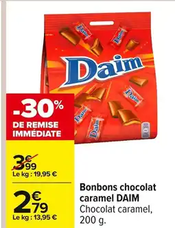 Carrefour DAIM Bonbons chocolat caramel offre