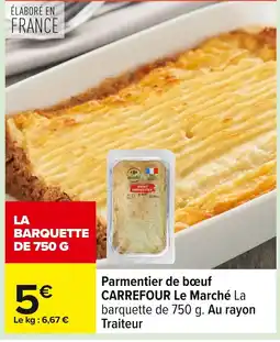 Carrefour CARREFOUR Parmentier de bœuf offre