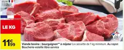 Carrefour Viande bovine : bourguignon à mijoter offre