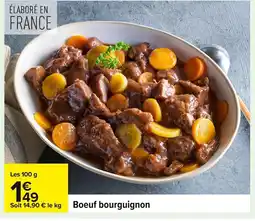 Carrefour Boeuf bourguignon offre