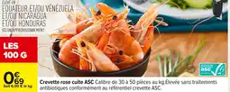 Carrefour Crevette rose cuite offre