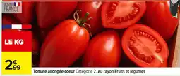 Carrefour Tomate allongée coeur offre