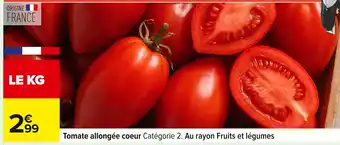 Carrefour Tomate allongée coeur offre