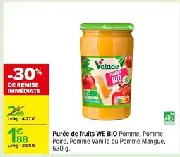Carrefour WE BIO Purée de fruits offre