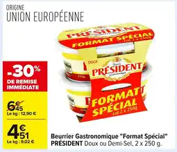 Carrefour PRÉSIDENT Beurrier Gastronomique Format Spécial offre
