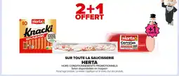 Carrefour HERTA Sur toute la saucisserie offre