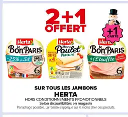 Carrefour HERTA Sur tous les jambons offre