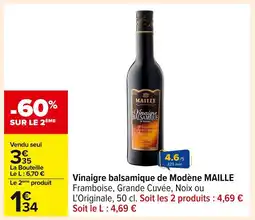 Carrefour MAILLE Vinaigre balsamique de Modène offre
