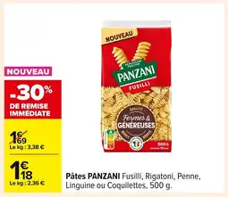 Carrefour PANZANI Pâtes offre