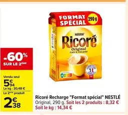Carrefour NESTLÉ Ricoré Recharge Format spécial offre