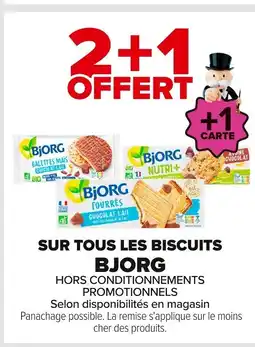 Carrefour BJORG Sur tous les biscuits offre