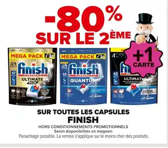 Carrefour FINISH Sur toutes les capsules offre