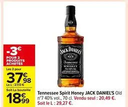 Carrefour JACK DANIEL Tennessee Spirit Honey offre