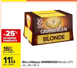 Carrefour GRIMBERGEN Bière d'Abbaye offre