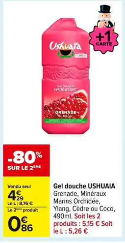 Carrefour USHUAIA Gel Douche offre